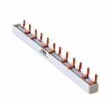 Γέφυρα χαλκού Busbar Τύπου L τριφασική 12 Θέσεων 63A 20cm LINEME 09-10212