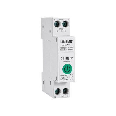 Wi-Fi ρελέ Χρονοδιακόπτης 1 Θέσης ST-40 40A 90-300VAC με  υποστήριξη Smart Life / Tuya LINEME 22-00605