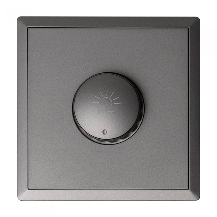 Ρεοστάτης 500w 10A/250V Ανθρακί Ματ LineMe Gena 50-00610-19
