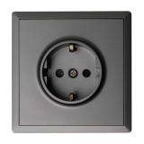 Πρίζα Σούκο 16Α /250V Ανθρακί Ματ LineMe Gena 50-00613-19