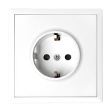 Πρίζα Σούκο 16Α /250V Λευκό Ματ LineMe Gena 50-00613-31