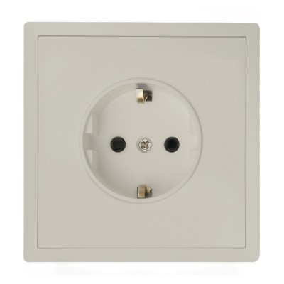 Πρίζα Σούκο 16Α /250V Γκρι Ανοιχτό LineMe Gena 50-00613-32