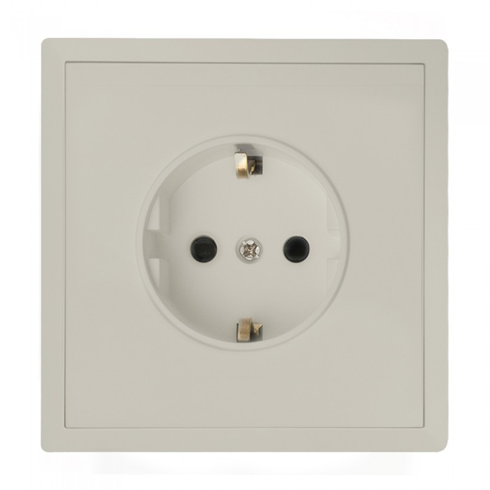 Πρίζα Σούκο 16Α /250V Γκρι Ανοιχτό LineMe Gena 50-00613-32