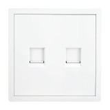 Πρίζα  Τηλεφώνου & Data RJ45 CAT6 Λευκό Ματ LineMe Gena 50-00620-31