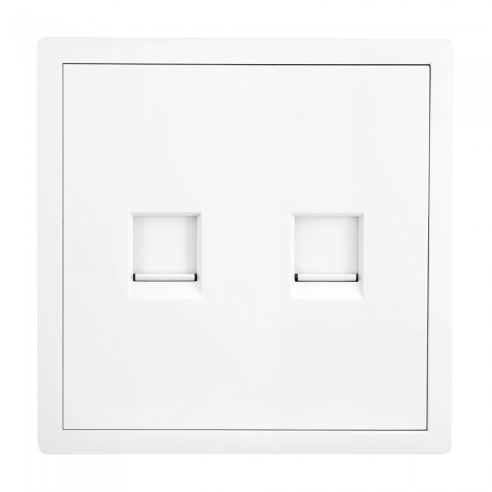 Πρίζα  Τηλεφώνου & Data RJ45 CAT6 Λευκό Ματ LineMe Gena 50-00620-31