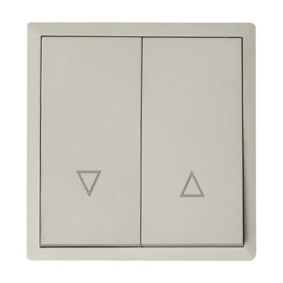 Μπουτόν  Ρολών 10A/250V Γκρι Ανοιχτό LineMe Gena 50-00636-32