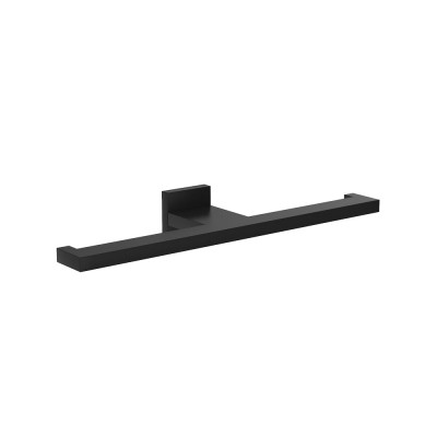 Χαρτοθήκη διπλή μπάνιου 27x4x4 LONGEVITA 400.20B Black Mat