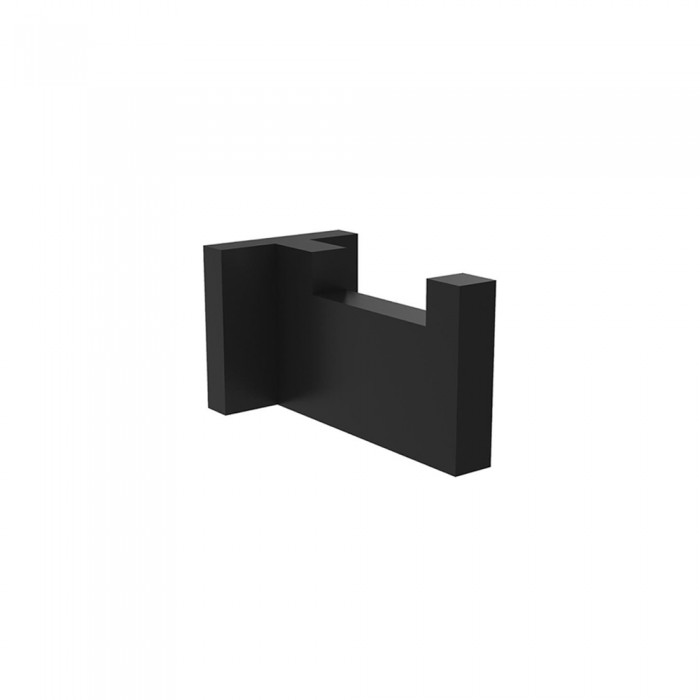 Μονό Άγκιστρο μπάνιου 7.3x4x4 LONGEVITA 400.25B Black Mat