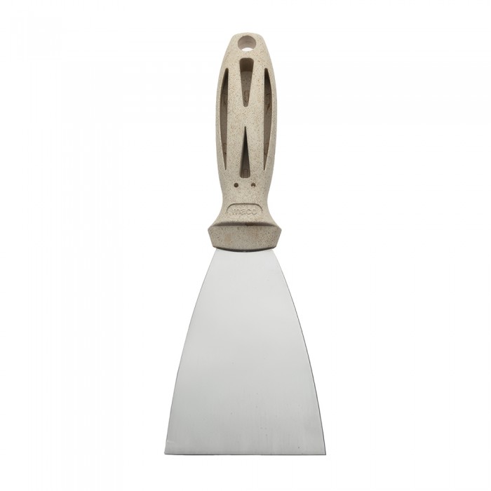 Σπάτουλα Με Μεταλλική Λάμα Και Ξύλινη Λαβή "Wheat Straw" 80mm MACO MC.0180008