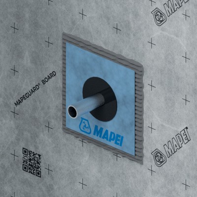 Εύκαμπτη φλάντζα Mεμβράνης Στεγάνωσης Ø10 εώς Ø24 για στεγανοποίηση γύρω από σωλήνες και συστήματα αποστράγγισης MAPEI MAPEGUARD PC