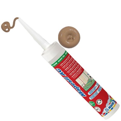 Σιλικόνη οξικού πολυμερισμού Αντιμουχλική MAPEI Mapesil AC 135 POLVERE DORATA 310ml