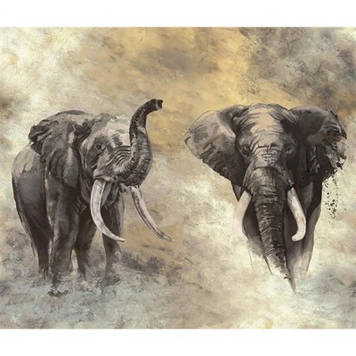 Φωτοταπετσαρία Τοίχου 3.18x2.70m MARBURG TRAVERTINO Grey, Beige 33100