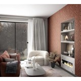 Ταπετσαρία Τοίχου 0.53x10.05m MARBURG TRAVERTINO Red, Brown 33379