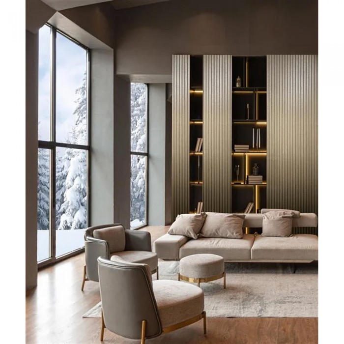 Ταπετσαρία Τοίχου 0.53x10.05m MARBURG TRAVERTINO Gold 33396