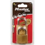 Σετ 2 Λουκέτα Μπρούτζινα 20mm με Ίδιο Κλειδί MasterLock 120220112