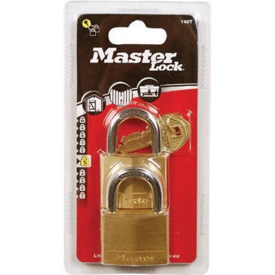 Σετ 2 Λουκέτα Μπρούτζινα 20mm με Ίδιο Κλειδί MasterLock 120220112