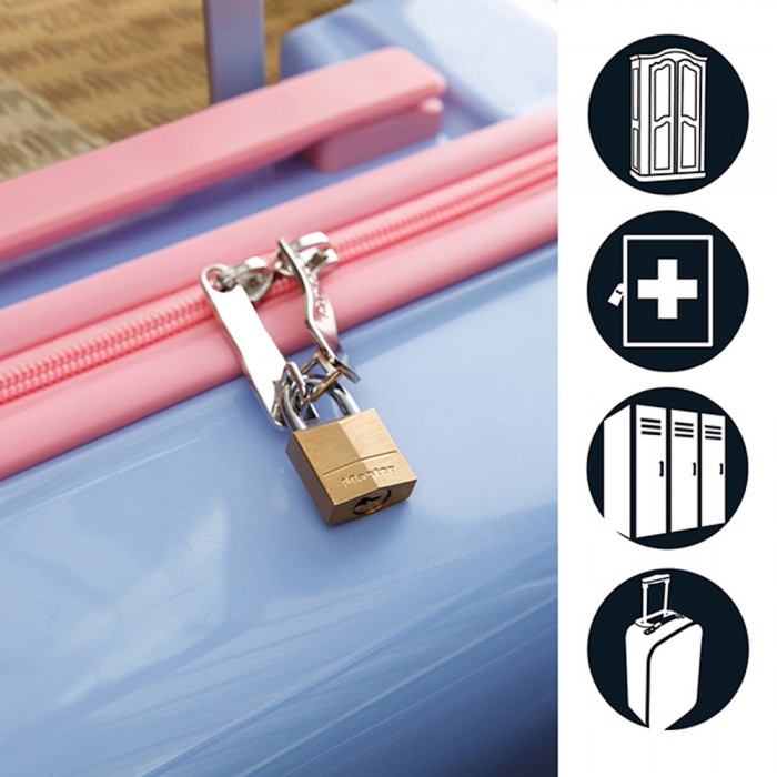 Σετ 2 Λουκέτα Μπρούτζινα 20mm με Ίδιο Κλειδί MasterLock 120220112