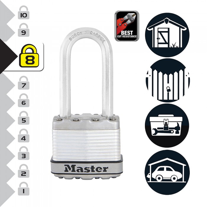 Λουκέτο EXCELL υψίστης ασφαλείας 45mm μακρύλαιμο MasterLock M1EURDLH M10002112