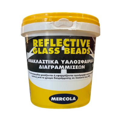 Ανακλαστικά Υαλοσφαιρίδια Διαγραμμίσεων 1Kg Mercola Reflective Glass Beads 3507