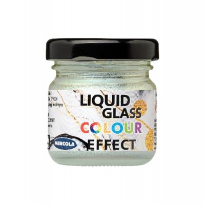 Χρωστική Εφέ Πέρλας για Χρωματισμό Υγρού Γυαλιού LIQUID GLASS σε Σκόνη 30ml ΛΕΥΚΟ Mercola COLOUR PEARL EFFECT 3595