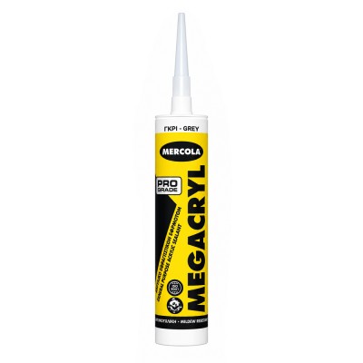 Ελαστομερής Ακρυλική Μαστίχη 280ml Grey - Γκρι Mercola Megaclyl 04111