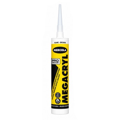 Ελαστομερής Ακρυλική Μαστίχη 280ml Brown - Καφέ Mercola Megaclyl 04122