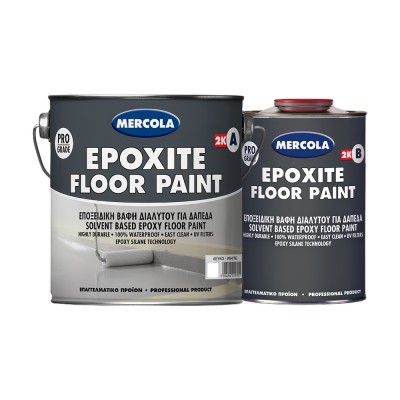 Εποξειδική Βαφή Δαπέδων Υψηλών Αντοχών 3kg Mercola Epoxite Floor Paint 2K Λευκό