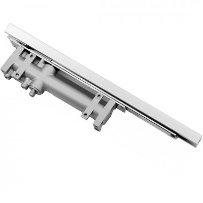 Μηχανισμός Eπαναφοράς Πόρτας (Σούστα) Χωνευτή Meroni DC510  με Στοπ  Χρώμιο