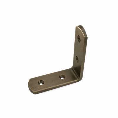 Γωνία Κόντρα Ορειχάλκινη 5x5cm Ματ Αντικέ Metalor 004-2005