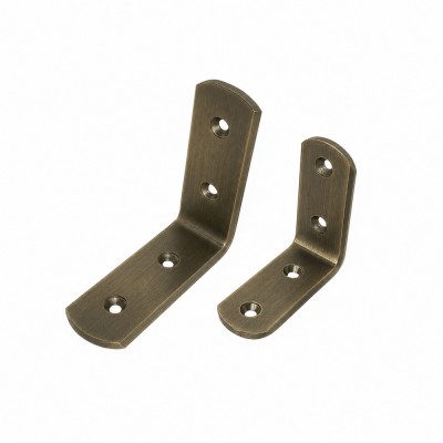 Γωνία Κόντρα Ορειχάλκινη 5x5cm Ματ Αντικέ Metalor 004-2005