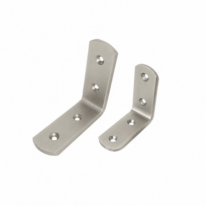 Γωνία Κόντρα Ορειχάλκινη 7x7cm Ματ Νίκελ Metalor 004-8007