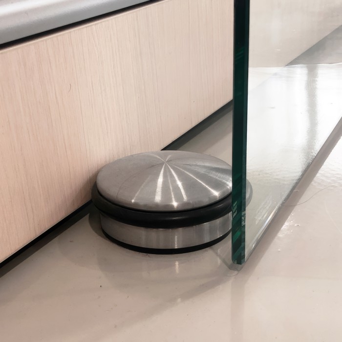 Στοπ Πόρτας Δαπέδου Ανοξείδωτο Ø95 Inox Ματ Metalor 061-SS95