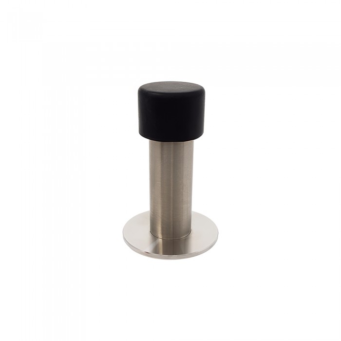 Στοπ Τοίχου- Δαπέδου με Λάστιχο 80mm Inox Ματ Metalor 061-ST80