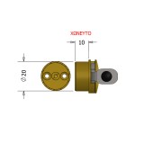 Στύλωμα Παραθύρου Διπλό Ματ Νίκελ Metalor 062-8225