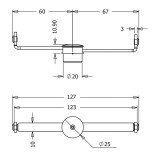 Στύλωμα Παραθύρου Διπλό Ματ Νίκελ Metalor 062-8225