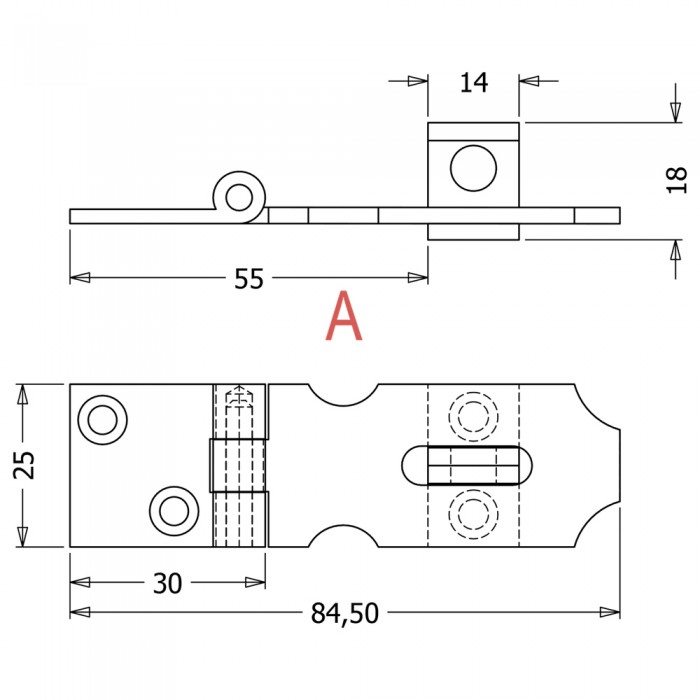 Καταβάτης Ορειχάλκινος Χρυσό ΝΤ Metalor 090-5001