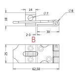 Καταβάτης Ορειχάλκινος Χρυσό ΝΤ Metalor 090-5001