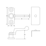 Μανταλάκι για Τζαμιλίκι Χρυσό NT Metalor 095-50BR