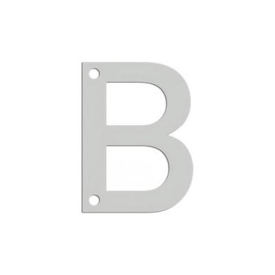 Γράμμα  Κατοικιών Ανοξείδωτο Β 9cm Metalor 123-A00B