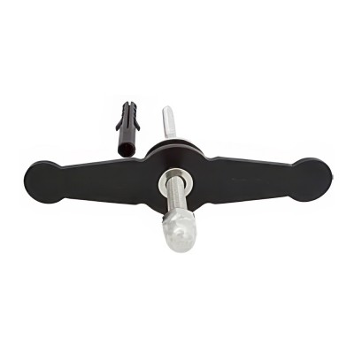 Ανεμοστύλωμα ανοξείδωτο μαύρο με μήκος 200mm 171-B020 Metalor