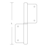 Πορταδέλα Ορειχάλκινη 120mm Ματ Χρυσό Metalor 200-3012