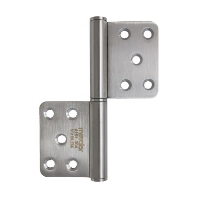 Μεντεσές Αμφίπλευρος Ανοξείδωτος Ø13x122x93mm Inox Ματ Metalor 220-S012