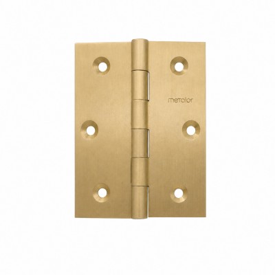 Μεντεσές Πλάκα Ορειχάλκινος 75x60mm Ματ Χρυσό Metalor 302-3/10