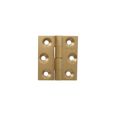 Μεντεσές Πλάκα Ορειχάλκινος 40x35mm Ματ Χρυσό Metalor 302-3/2