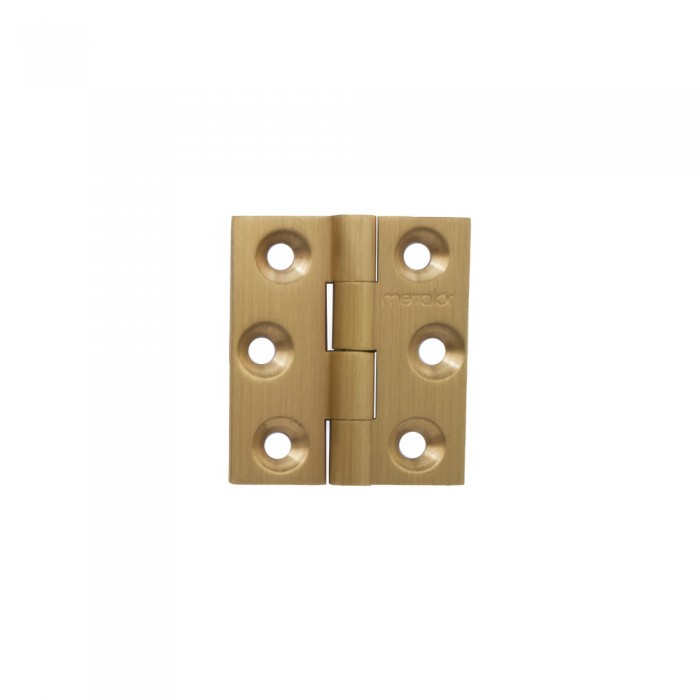 Μεντεσές Πλάκα Ορειχάλκινος 40x35mm Ματ Χρυσό Metalor 302-3/2