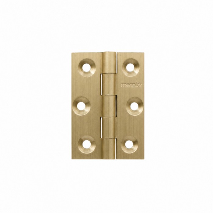 Μεντεσές Πλάκα Ορειχάλκινος 63x35mm Ματ Χρυσό Metalor 302-3/4