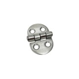 Μεντεσές Πλάκα Οβάλ Ανοξείδωτος 47x30mm Inox Ματ Metalor 302-SM4730