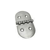 Μεντεσές Πλάκα Οβάλ Ανοξείδωτος 80x40mm Inox Ματ Metalor 302-SM8040