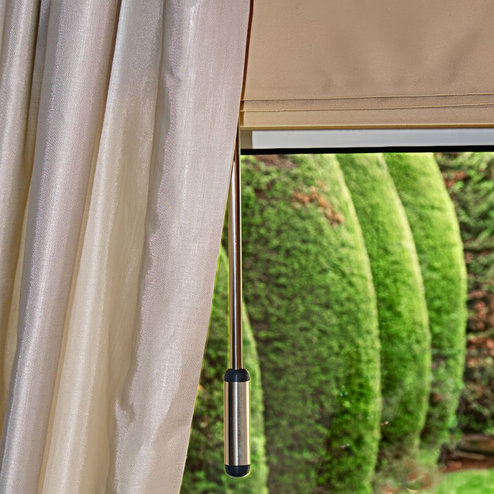 Οδηγός Κουρτίνας Ανοξείδωτος L.120cm Inox Ματ Metalor 777-S120