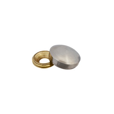 Τάπα Βίδας Στρόγγυλη Ορειχάλκινη Ø18mm Νίκελ Metalor 901-4004